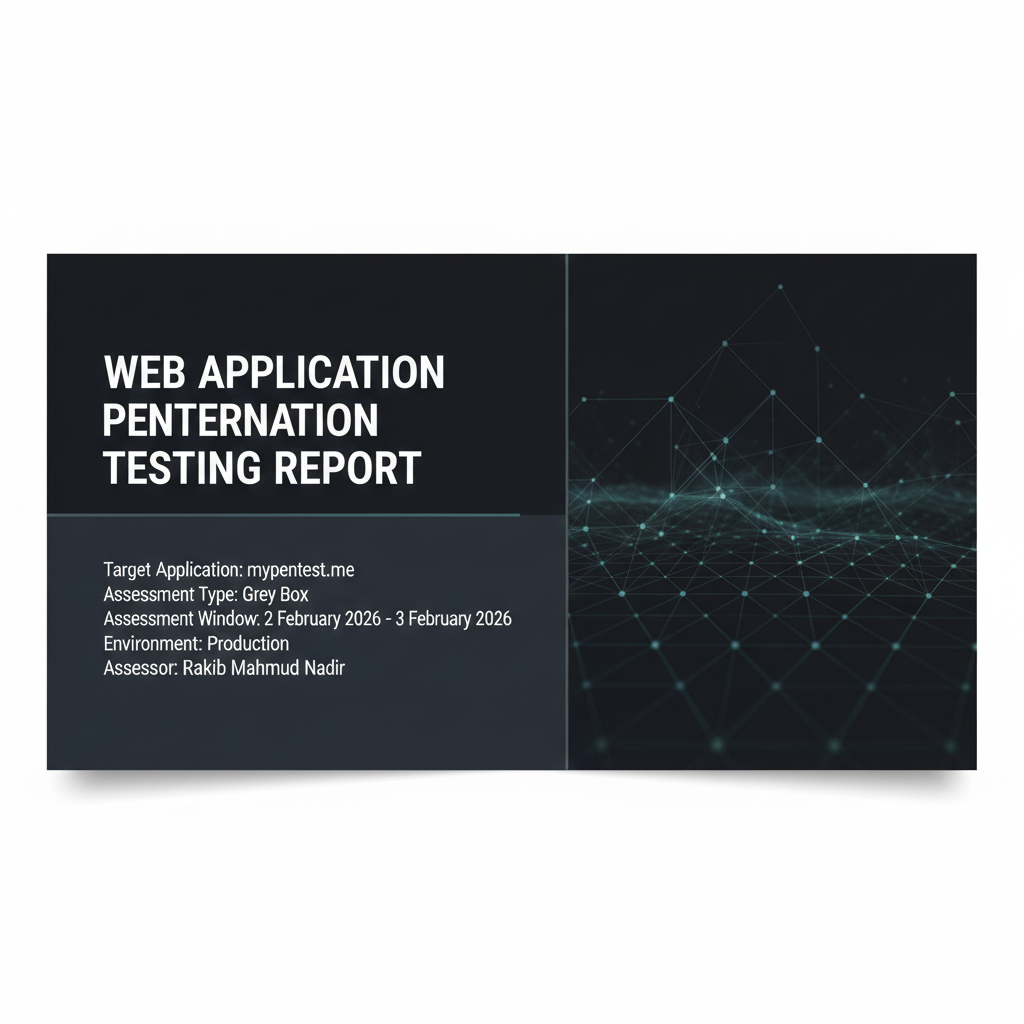 Web App Security Assessment — Grey Box penetration test report with OWASP findings